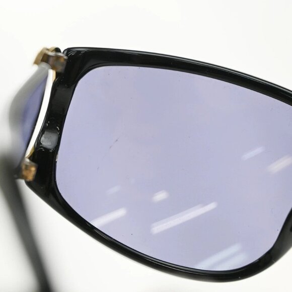CHANEL CC Logos Sunglasses Eye Were Plastic Metal Black 02461 30RL758